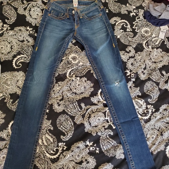 True Religion Stella Big T Skinny Jeans size 28 - Picture 1 of 5